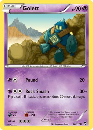 Golett 042/111 - Reverse Holofoil XY Furious Fists