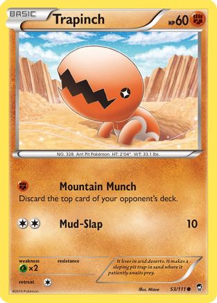 Trapinch 053/111 - Reverse Holofoil XY Furious Fists