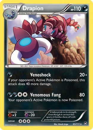 Drapion 065/111 - Reverse Holofoil XY Furious Fists