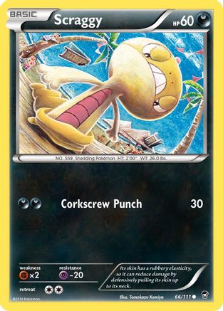 Scraggy 066/111 - XY Furious Fists
