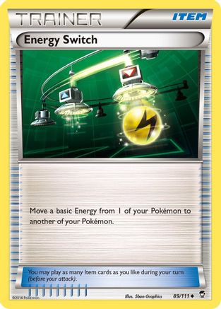 Energy Switch 089/111 - Reverse Holofoil XY Furious Fists
