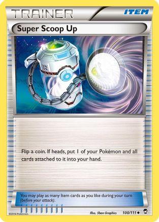 Super Scoop Up 100/111 - Reverse Holofoil XY Furious Fists