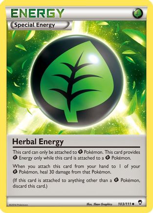 Herbal Energy 103/111 - Reverse Holofoil XY Furious Fists