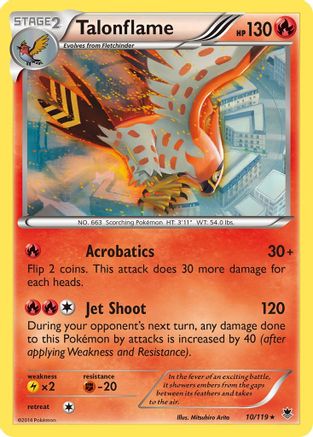 Talonflame 010/119 - Reverse Holofoil XY Phantom Forces