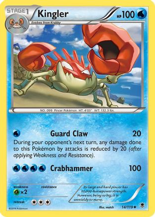 Kingler 014/119 - XY Phantom Forces