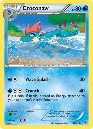 Croconaw 016/119 - Reverse Holofoil XY Phantom Forces
