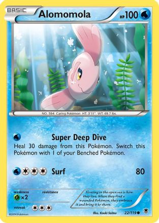 Alomomola 022/119 - Reverse Holofoil XY Phantom Forces