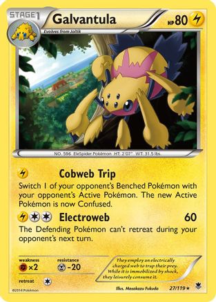 Galvantula 027/119 - Reverse Holofoil XY Phantom Forces