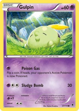 Gulpin 037/119 - XY Phantom Forces