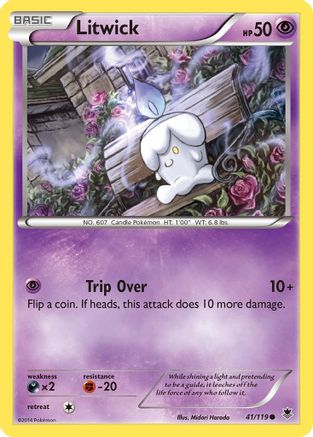 Litwick 041/119 - Reverse Holofoil XY Phantom Forces