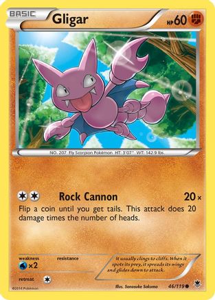 Gligar 046/119 - Reverse Holofoil XY Phantom Forces