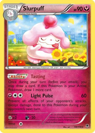 Slurpuff 069/119 - Reverse Holofoil XY Phantom Forces