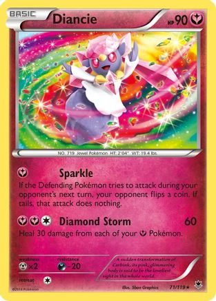 Diancie 071/119 - Reverse Holofoil XY Phantom Forces