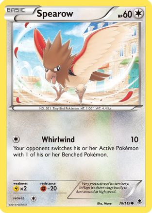 Spearow 078/119 - Reverse Holofoil XY Phantom Forces