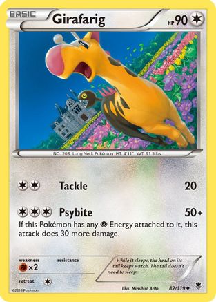 Girafarig 082/119 - Reverse Holofoil XY Phantom Forces