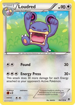 Loudred 084/119 - XY Phantom Forces
