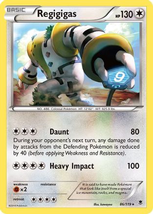 Regigigas 086/119 - Reverse Holofoil XY Phantom Forces