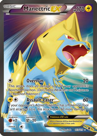 Manectric EX (Full Art) 113/119 - Holofoil XY Phantom Forces