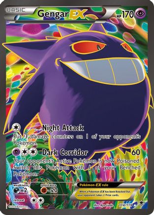 Gengar EX (Full Art) 114/119 - Holofoil XY Phantom Forces
