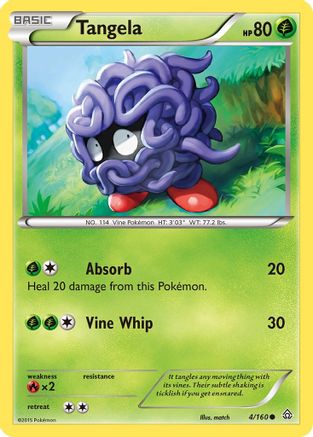 Tangela 004/160 - Reverse Holofoil XY Primal Clash