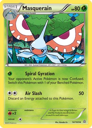 Masquerain 014/160 - Reverse Holofoil XY Primal Clash