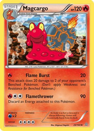 Magcargo 023/160 - Reverse Holofoil XY Primal Clash