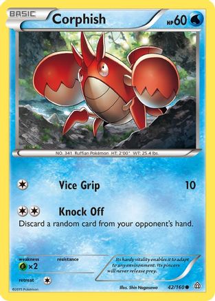 Corphish 042/160 - Reverse Holofoil XY Primal Clash