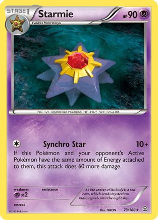 Starmie 073/160 - Reverse Holofoil XY Primal Clash