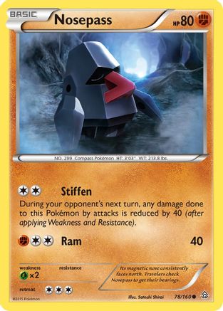 Nosepass 078/160 - XY Primal Clash