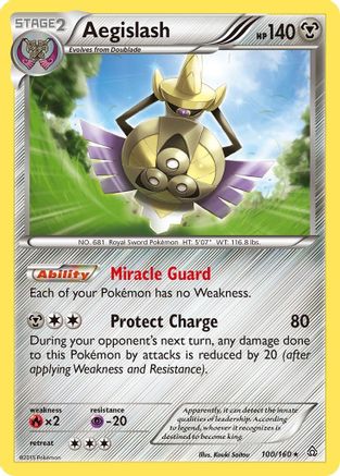 Aegislash 100/160 - Holofoil XY Primal Clash