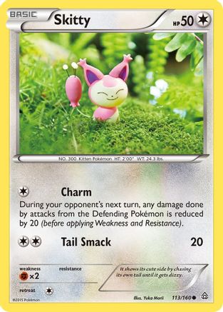 Skitty 113/160 - Reverse Holofoil XY Primal Clash