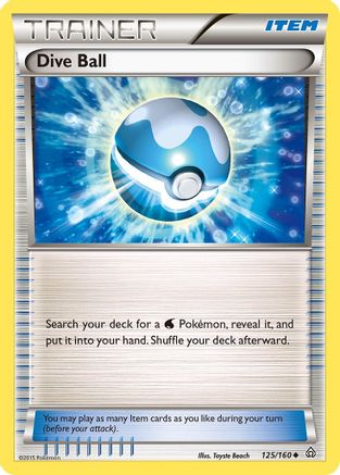 Dive Ball 125/160 - Reverse Holofoil XY Primal Clash