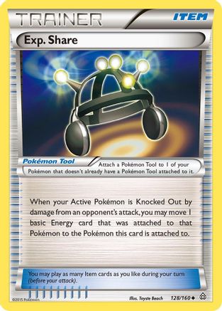 Exp. Share 128/160 - Reverse Holofoil XY Primal Clash