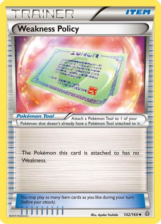 Weakness Policy 142/160 - XY Primal Clash