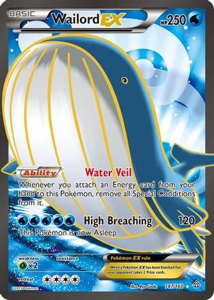 Wailord EX (Full Art) 147/160 - Holofoil XY Primal Clash