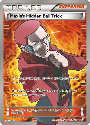 Maxie's Hidden Ball Trick (Full Art) 158/160 - Holofoil XY Primal Clash