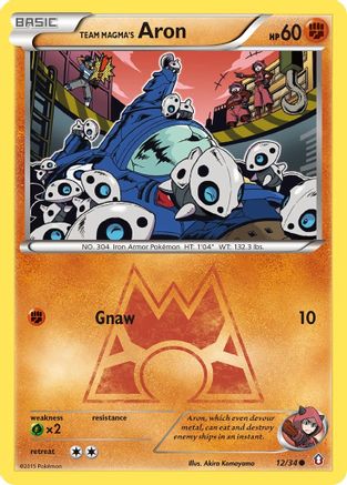 Team Magma's Aron 012/34 - Reverse Holofoil Double Crisis