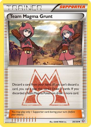 Team Magma Grunt 030/34 Double Crisis