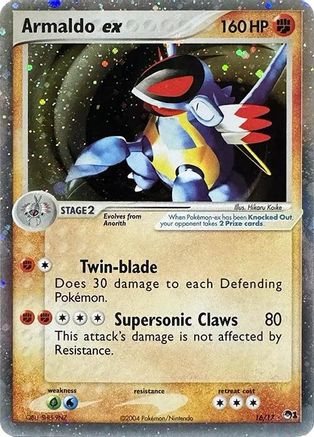 Armaldo ex (Holo) 016 - Holofoil POP Series 1