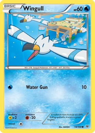 Wingull 018/108 - Reverse Holofoil XY Roaring Skies