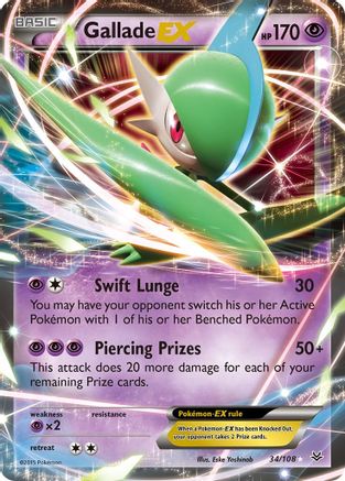 Gallade EX 034/108 - Holofoil XY Roaring Skies