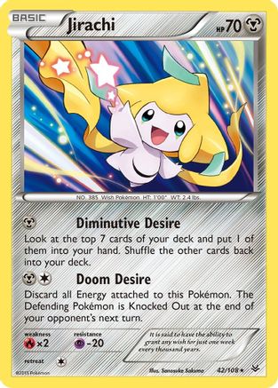 Jirachi 042/108 - Holofoil XY Roaring Skies