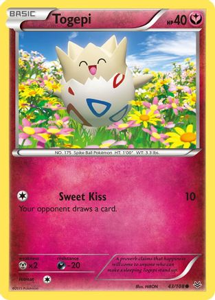 Togepi 043/108 - Reverse Holofoil XY Roaring Skies