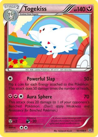 Togekiss 045/108 - Reverse Holofoil XY Roaring Skies