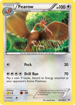 Fearow 066 - Reverse Holofoil XY Roaring Skies