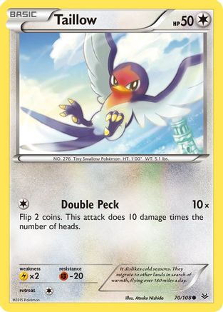 Taillow 070/108 - Reverse Holofoil XY Roaring Skies
