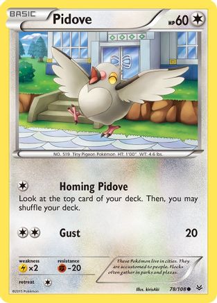 Pidove 078/108 - Reverse Holofoil XY Roaring Skies