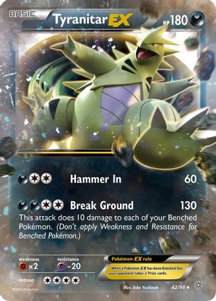 Tyranitar EX 042/98  - Holofoil XY  Ancient Origins