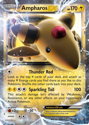 Ampharos EX 027/98  - Holofoil XY  Ancient Origins