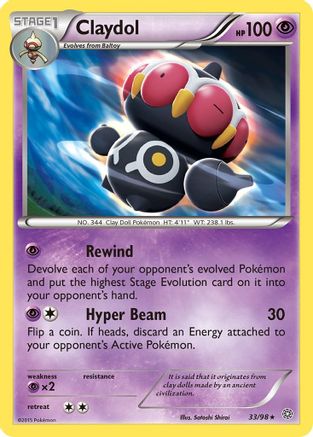 Claydol 033 - XY  Ancient Origins